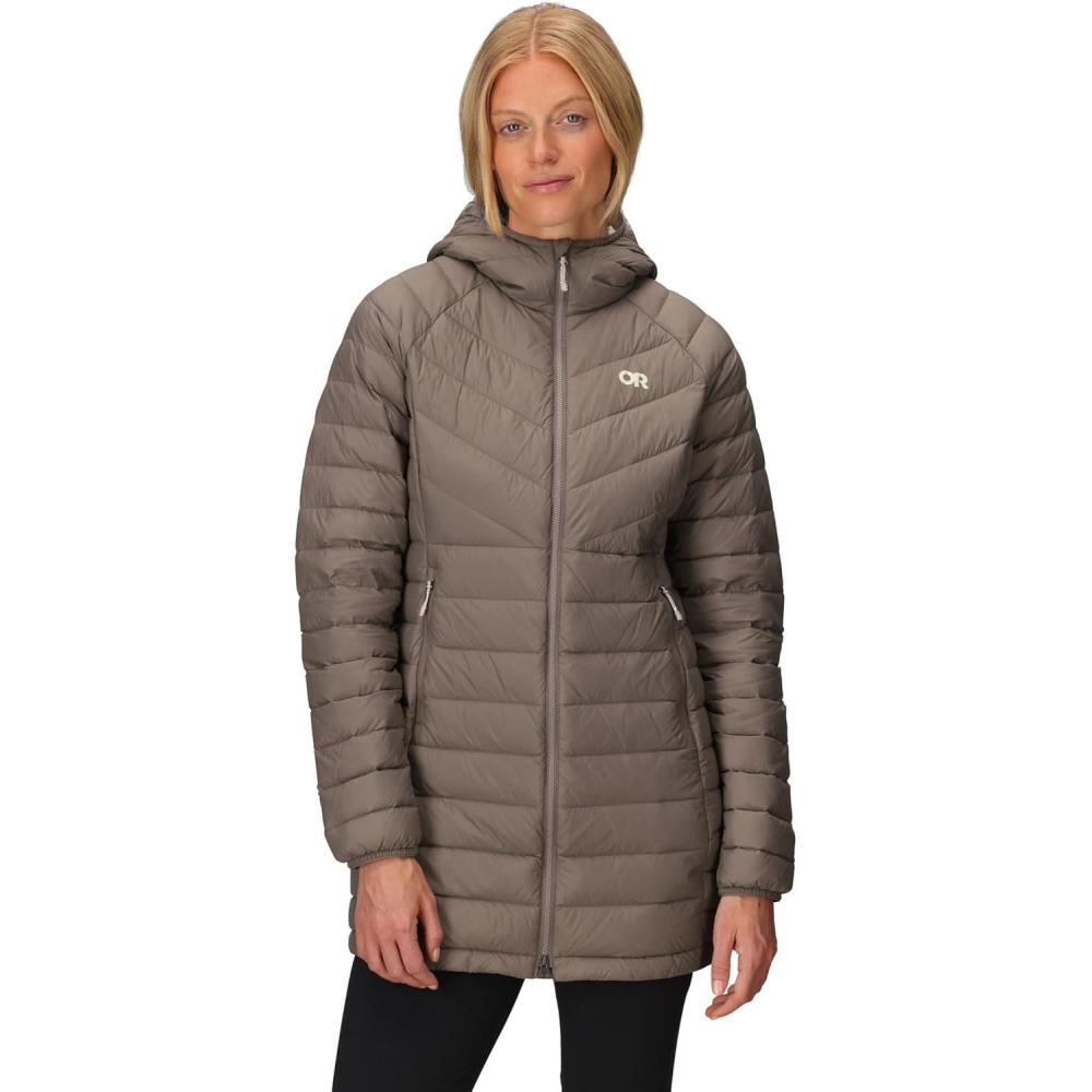 imageOutdoor Research Womens Transcendent Down Parka  Water amp Wind Resistant Insulated Lightweight Standard FitSable