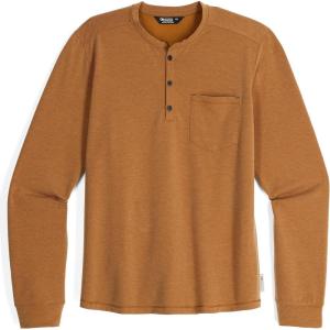 Outdoor Research Men’s Aberdeen Long Sleeve Henley | Moisture Wicking Athletic Shirt, UPF 30+ Sun Protection(Bronze Heather)