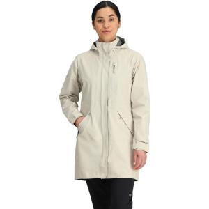 Outdoor Research Women’s Aspire 3L Trench | Waterproof, Windproof, Hooded, Standard Fit(Oyster)