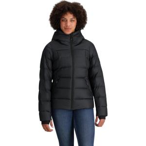 Women’s Coldfront Down Hoodie(Solid Black)