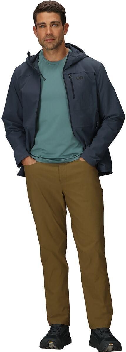 imageOutdoor Research Mens Ultima Softshell Hoodie Wind amp Water Resistant Abrasion Resistant Zippered Pockets UPF 50Atlantic