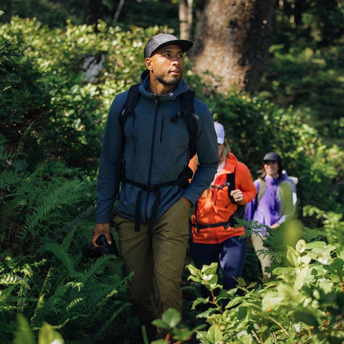 imageOutdoor Research Mens Ultima Softshell Hoodie Wind amp Water Resistant Abrasion Resistant Zippered Pockets UPF 50Atlantic