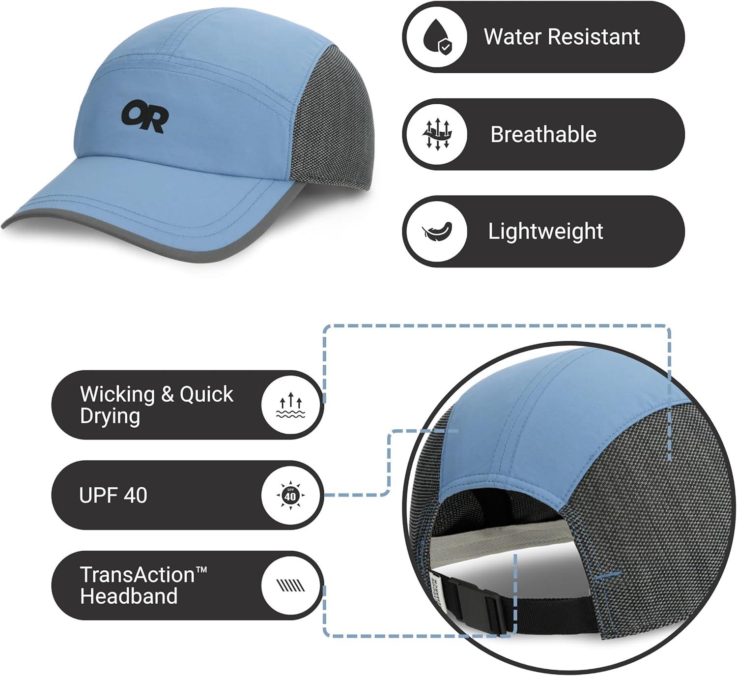 imageOutdoor Research Swift Cap Lightweight UPF Sun Hat with Breathable Mesh for Men amp Women Hiking Running and TravelGalactic Reflective