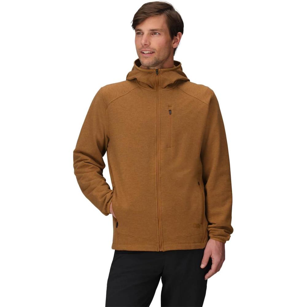 imageOutdoor Research Mens Crescent Fleece Full Zip Hoodie  Merino Wool Hoodie Moisture Wicking Fabric MidweightBronze