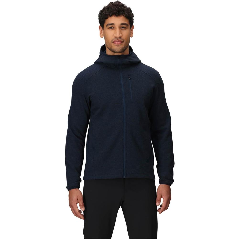 imageOutdoor Research Mens Crescent Fleece Full Zip Hoodie  Merino Wool Hoodie Moisture Wicking Fabric MidweightDark Navy