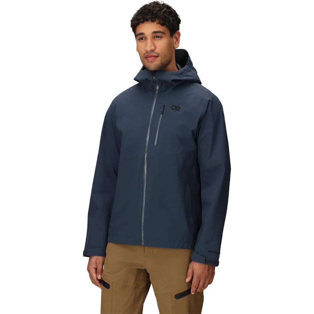 imageOutdoor Research Mens Foray 3L Jacket  Waterproof Windproof Hooded Long Sleeve Standard FitAtlantic