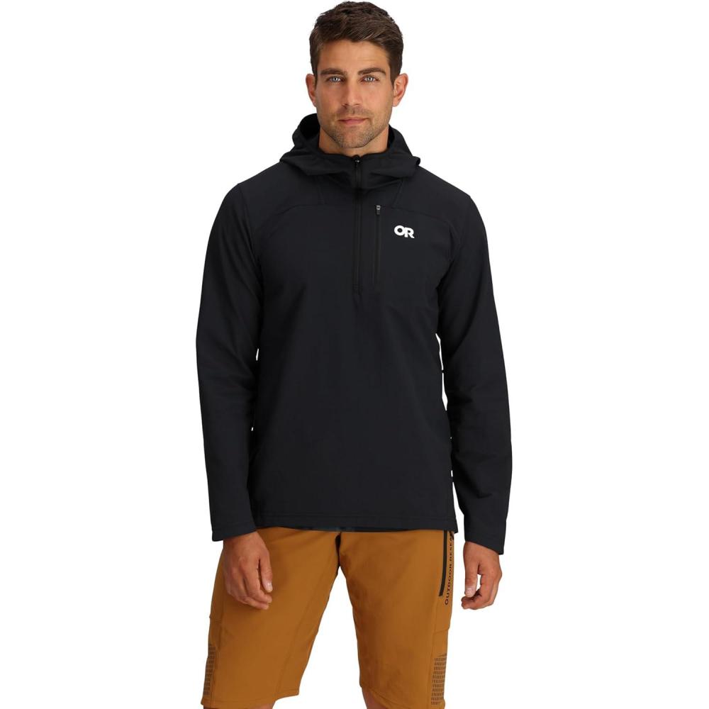 imageOutdoor Research Mens Freewheel Half Zip HoodieBlack