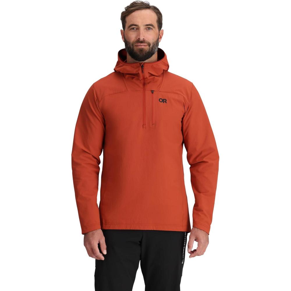 imageOutdoor Research Mens Freewheel Half Zip HoodieJupiter