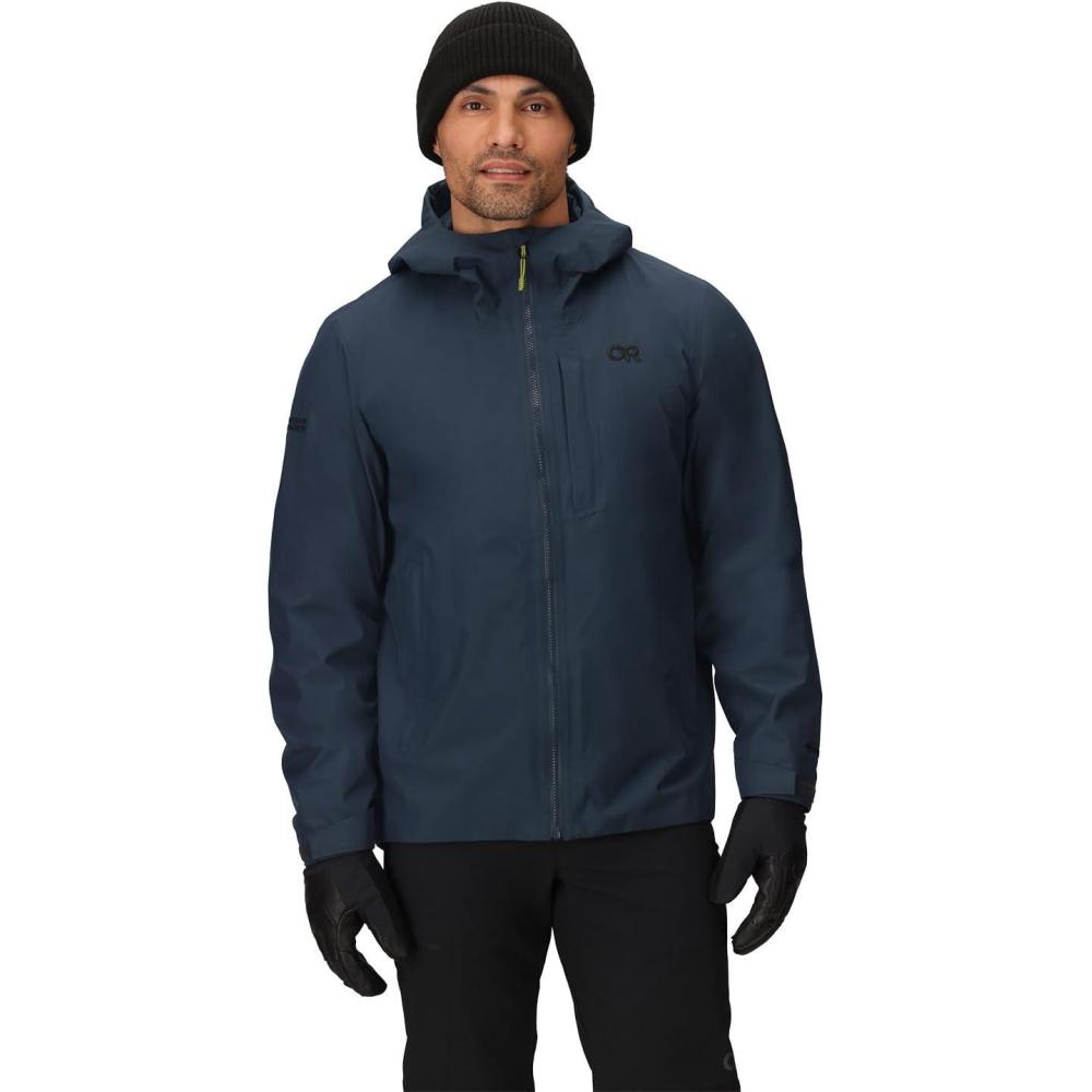 imageOutdoor Research Mens Grandridge GoreTex Jacket  Waterproof Windproof Hooded Standard FitAtlantic