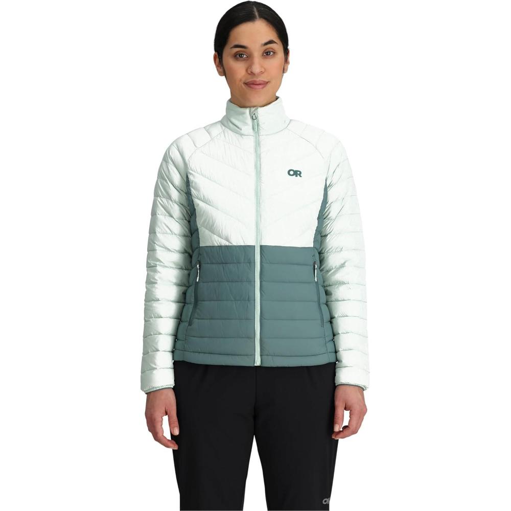 imageOutdoor Research Womens Transcendent Down Jacket  Water amp Wind Resistant Insulated Lightweight Standard FitFresh MintNeptune
