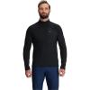 imageOutdoor Research Mens Deviator Fleece Half Zip  Temperature Regulating Fabric Moisture Wicking UPF 30Black