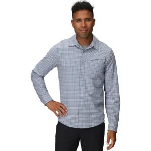 Men’s Astroman Long Sleeve Sun Shirt(Galactic Plaid)
