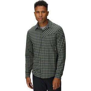 Men’s Astroman Long Sleeve Sun Shirt(Gold Nebula Plaid)