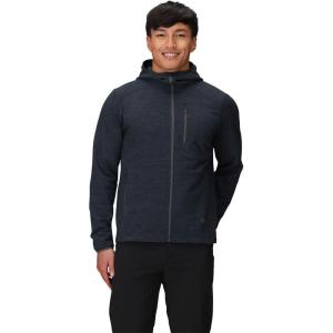 Outdoor Research Men’s Crescent Fleece Full Zip Hoodie | Merino Wool Hoodie, Moisture Wicking Fabric, Midweight(Storm Heather)
