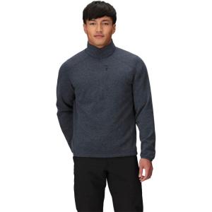 Outdoor Research Men’s Crescent Fleece Half Zip | Merino Wool Jacket, Moisture Wicking Fabric, Midweight(Storm Heather)