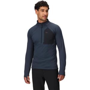 Outdoor Research Men’s Deviator Fleece Half Zip | Temperature Regulating Fabric, Moisture Wicking, UPF 30+(Atlantic)