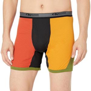 Outdoor Research Men’s Echo Boxer Briefs(Burnt Orange Multi)