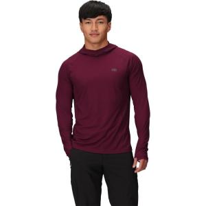 Outdoor Research Men’s Echo Hoodie – Lightweight UPF 15 Sun Shirt, Moisture-Wicking, Odor Control, Breathable(Winterberry)