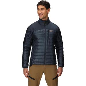 Outdoor Research Men’s Helium Down Jacket | Water Resistant, Wind Resistant, Lightweight, Durable, Standard Fit(Atlantic)