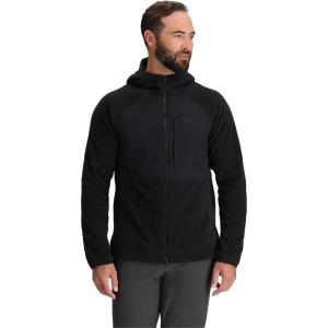 Outdoor Research Men’s OR Polartec 200 Hoodie | Fleece Insulated, Quick Drying, Moisture Wicking, UPF 30+, Standard Fit(Black)