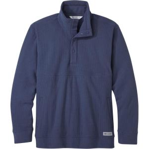 Outdoor Research Men’s Trail Mix Snap Pullover – Comfortable Mid-Layer Sweater(Naval Blue)