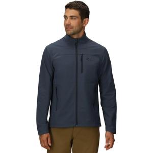 Outdoor Research Men’s Ultima Softshell Jacket | Water & Wind Resistant, Zippered Chest & Hand Pockets, UPF 50+(Atlantic)