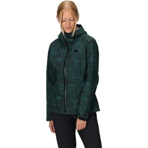 Outdoor Research Women’s Stratoburst Stretch Rain Jacket(Douglas Fir Print)