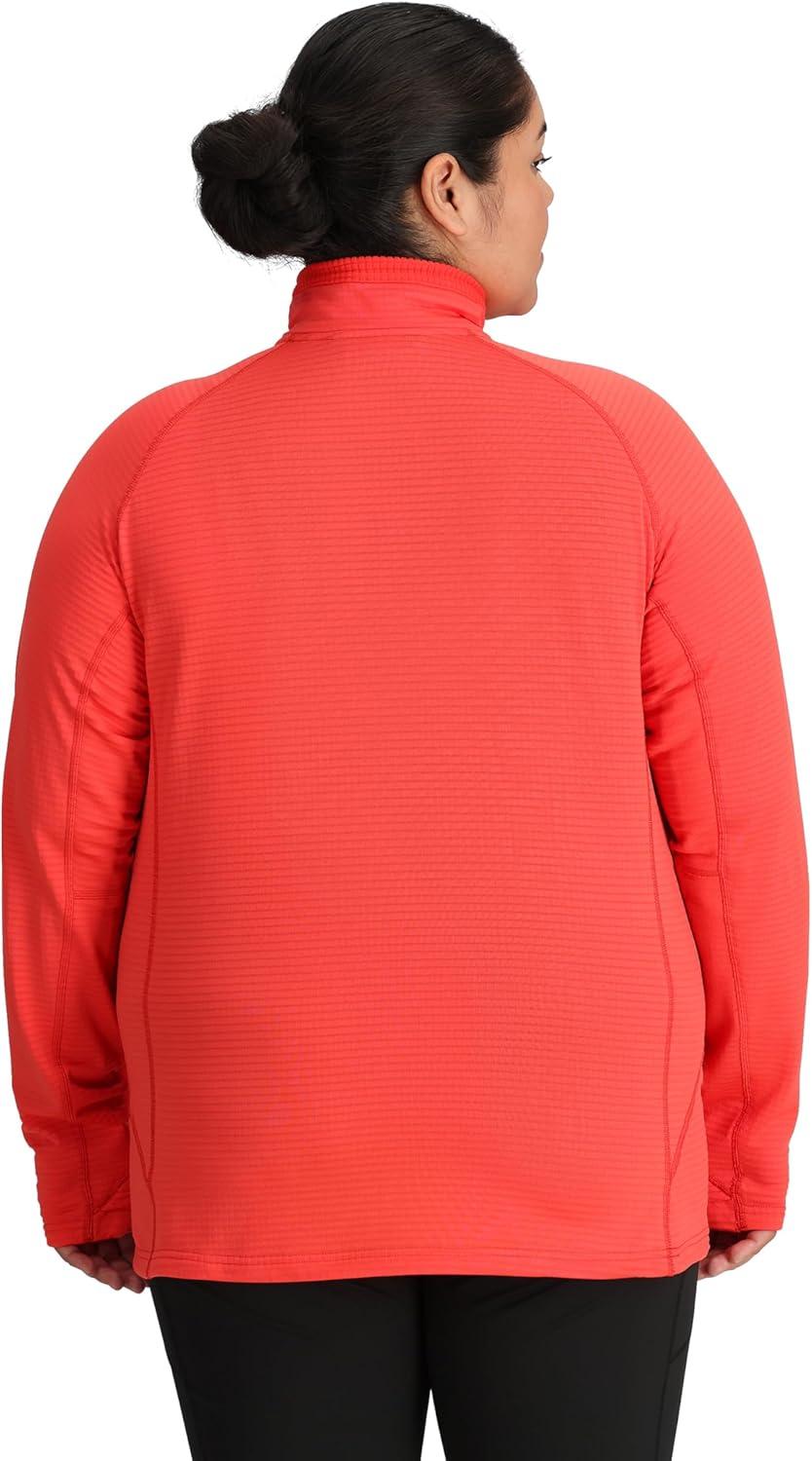 imageOutdoor Research Womens Vigor Grid Fleece Half ZipPlusSunrise