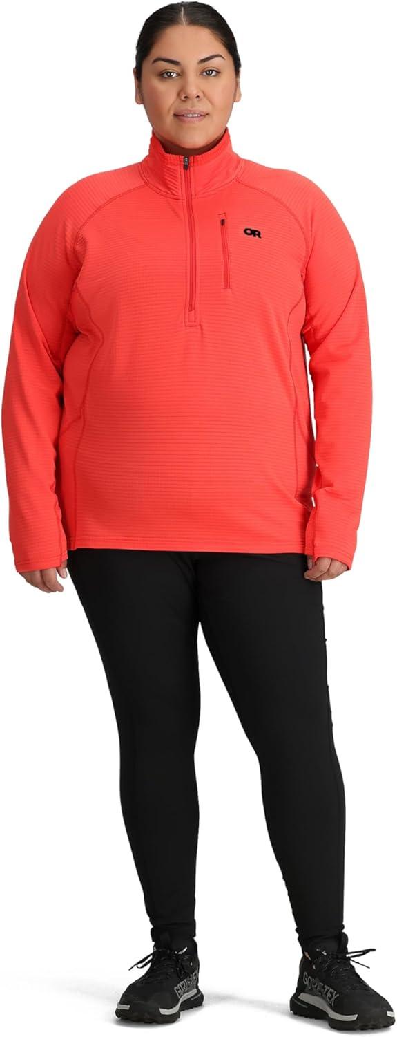 imageOutdoor Research Womens Vigor Grid Fleece Half ZipPlusSunrise