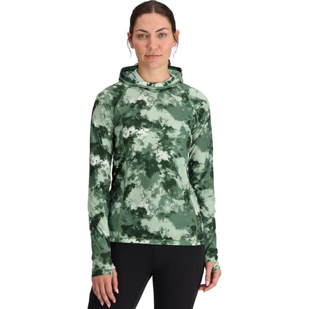 imageOutdoor Research Womens Echo Printed HoodieBalsam Cloud Scape