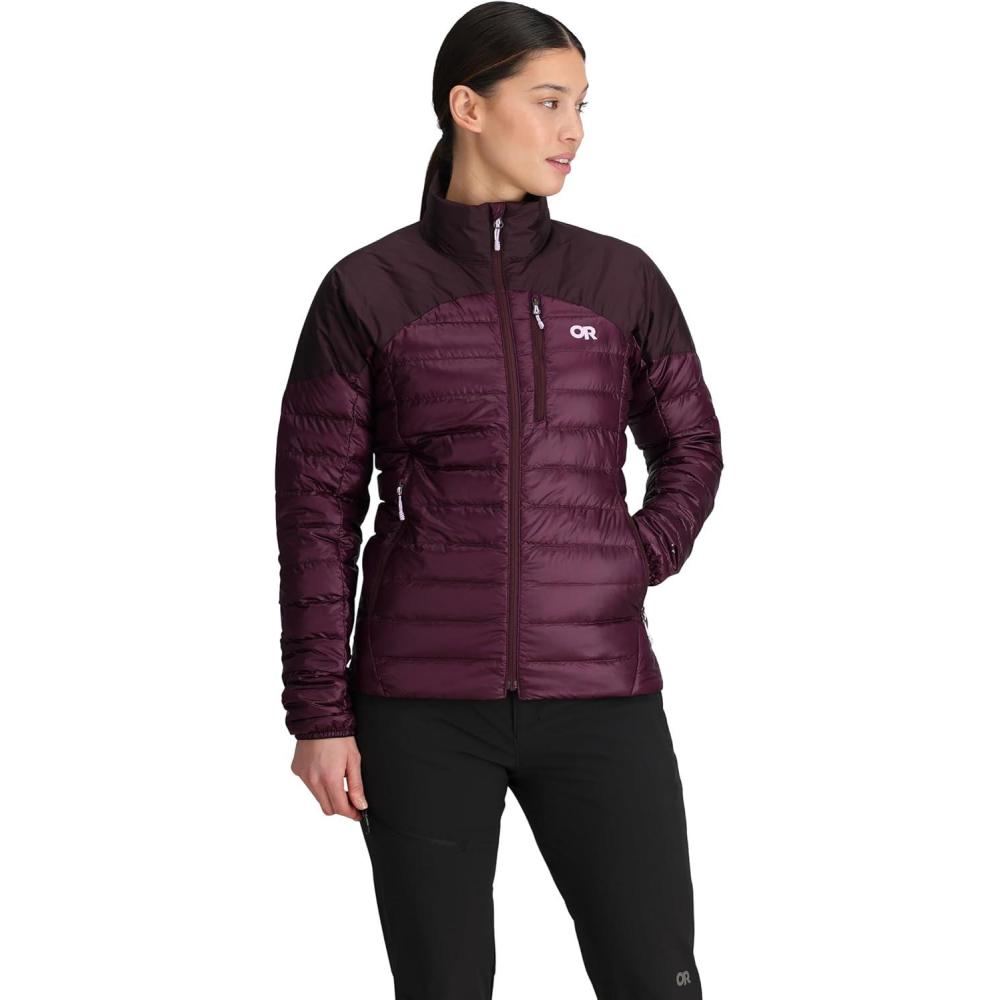 imageOutdoor Research Womens Helium Down Jacket Water Resistant Wind Resistant Lightweight Durable Standard FitAmethyst