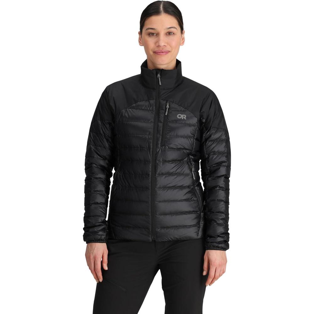 imageOutdoor Research Womens Helium Down Jacket  Water Resistant Wind Resistant Lightweight Durable Standard FitBlack