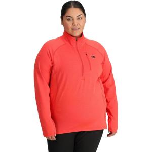 Outdoor Research Women’s Vigor Grid Fleece Half Zip-Plus(Sunrise)