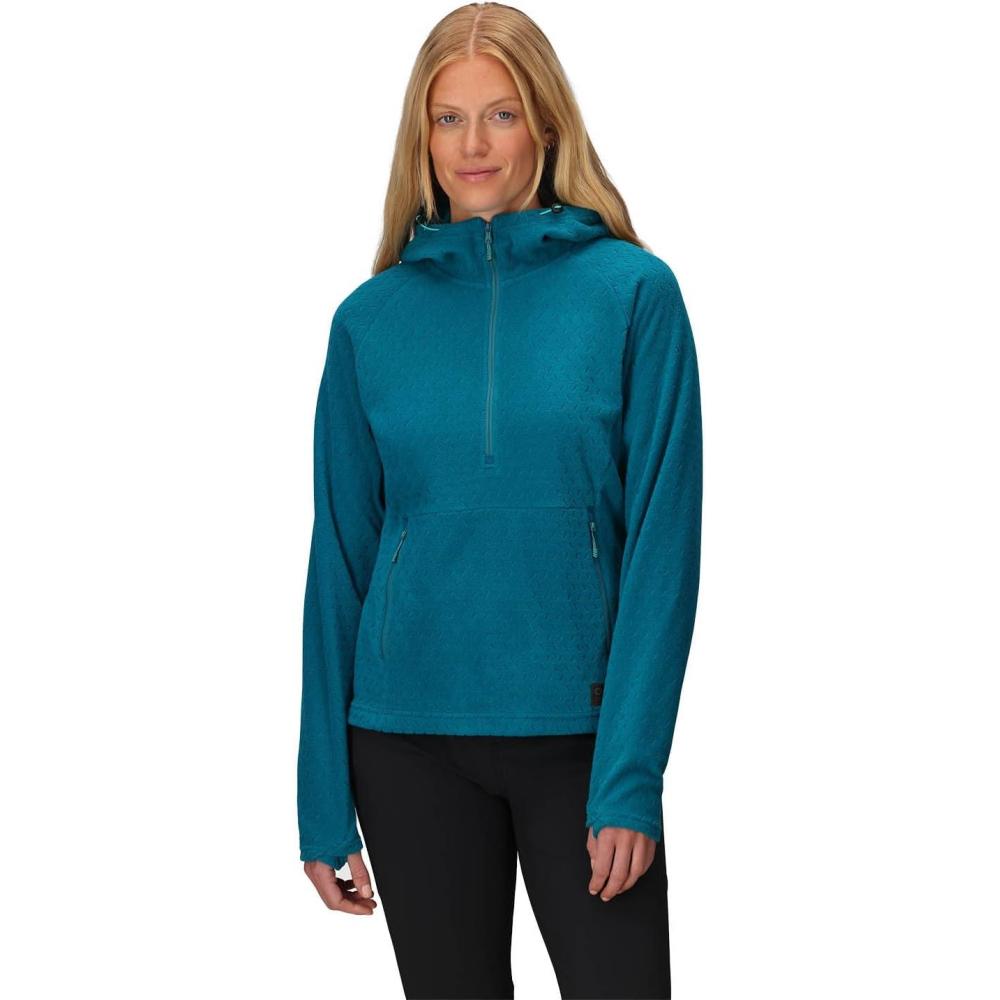 imageOutdoor Research Womens Trail Mix XT Fleece Pullover Hoodie  Temperature SelfRegulating Fabric UPF 50 LightweightAurora