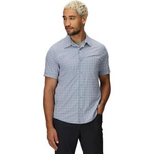 Men’s Astroman Short Sleeve Sun Shirt(Galactic Plaid)