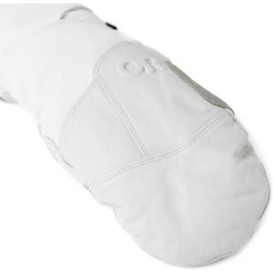 Outdoor Research Team Gore-Tex Mitts | Waterproof, Windproof, Touchscreen Compatible Leather Thumb(Oyster)