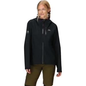 Outdoor Research Women’s Freewheel MTB Stretch Rain Jacket | Waterproof & Windproof Mountain Bike Gear, Lightweight(Black)