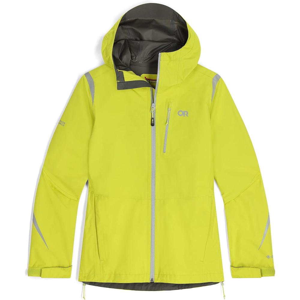 imageOutdoor Research Womens Aspire II Jacket  Water amp Windproof Outdoor JacketSulphur Reflective