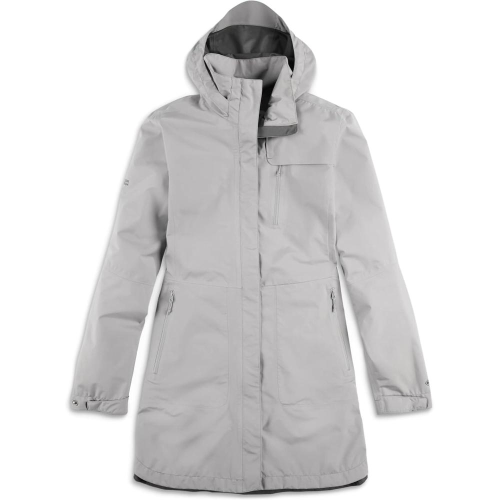 imageOutdoor Research Womens Aspire Trench  AllSeason Waterproof Rain CoatAsh