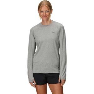 Outdoor Research Women’s ActiveIce Spectrum Sun Long Sleeve Tee | Self-Cooling Fabric, Moisture Wicking, UPF 50+(Grey Heather)
