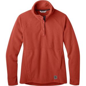 Outdoor Research Women’s Trail Mix Snap Pullover – Wicking Thermal Pullover for Women(Moab)