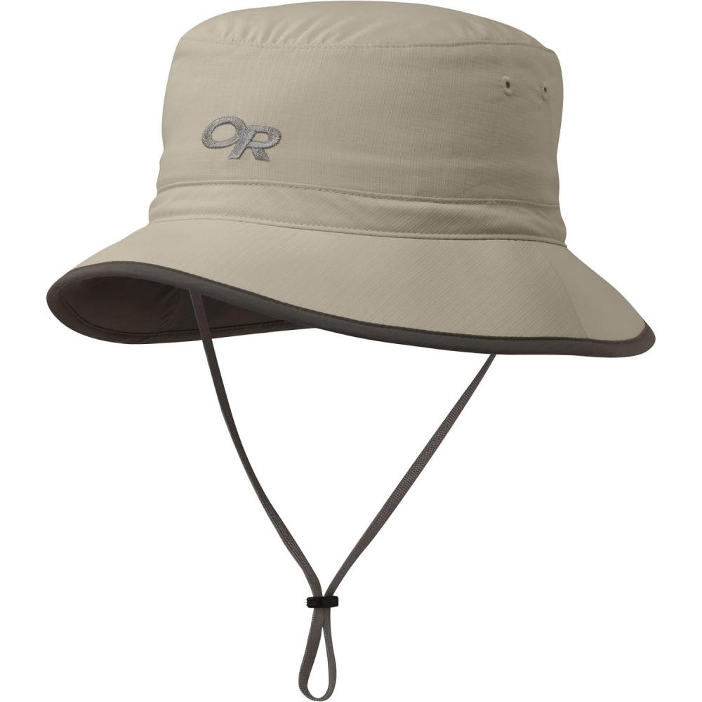 imageOutdoor Research Sun Bucket Hat  UPF 50 Wide Brim Lightweight Packable Hat for Hiking Fishing Travel amp Outdoor ProtectionKhakiDark Grey