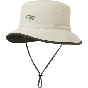 Outdoor Research Sun Bucket Hat – UPF 50+ Wide Brim Lightweight Packable Hat for Hiking, Fishing, Travel & Outdoor Protection(Sand/Dark Grey)