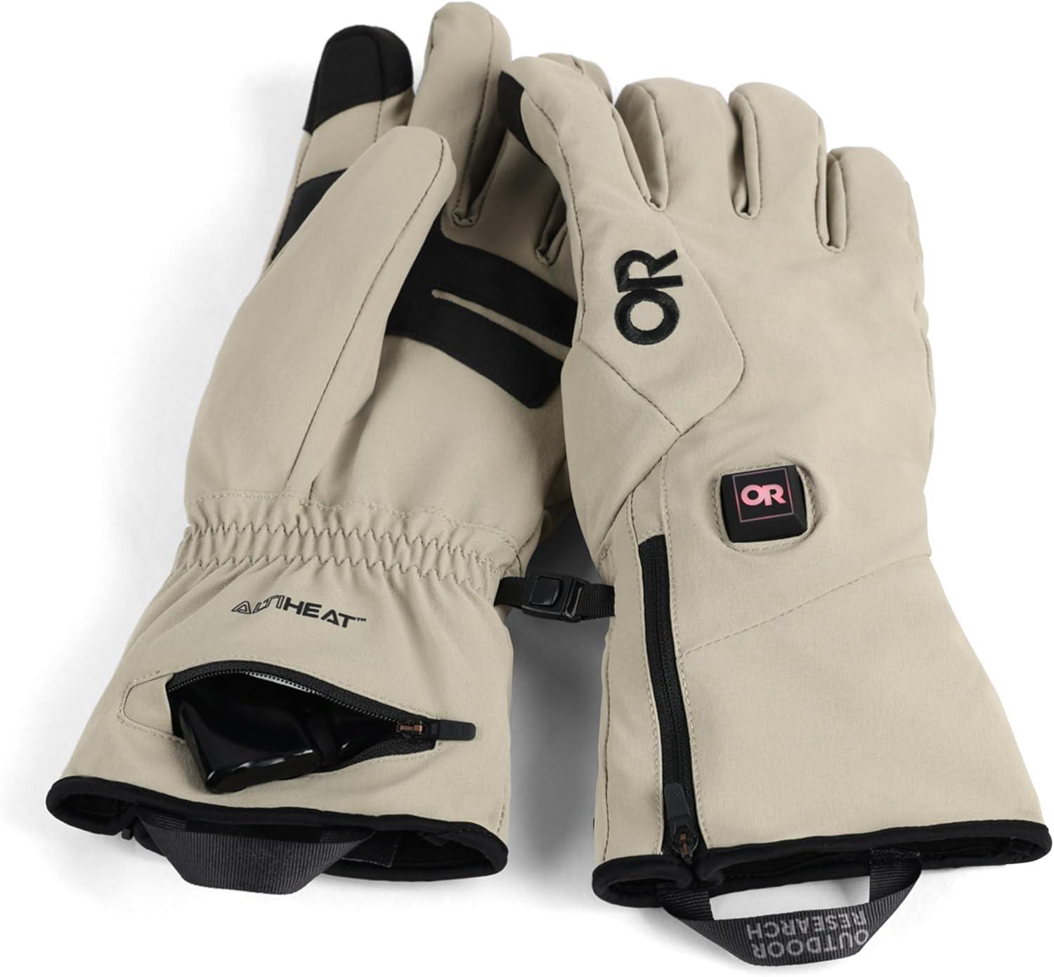 imageOutdoor Research Mens Sureshot Heated Softshell GlovesPro Khaki