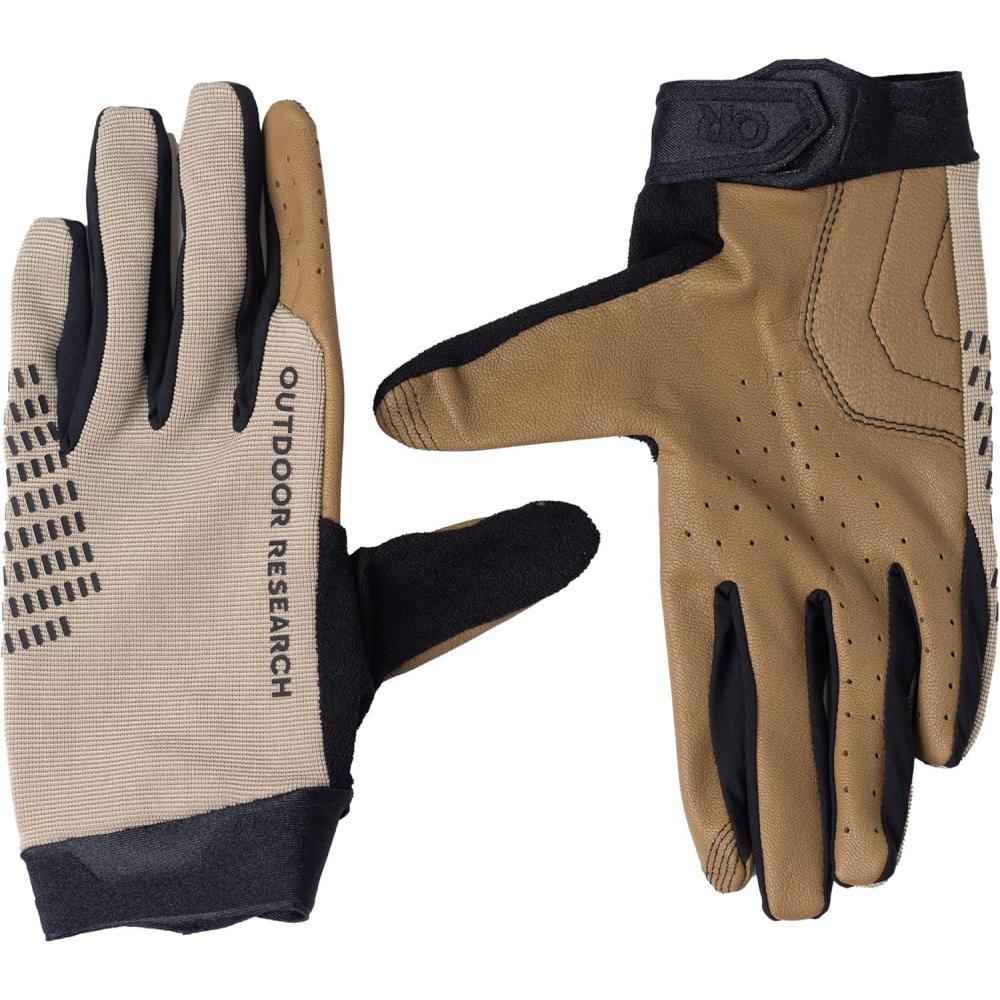 imageOutdoor Research Freewheel Leather Palm BIke GlovesPro Khaki