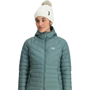 Outdoor Research Women’s Liftie Beanie | Moisture Wicking, Cable Knit, Multi-Color Pom Pom(Bone)