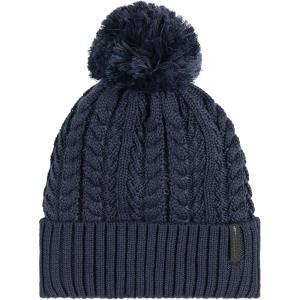 Outdoor Research Women’s Liftie Beanie | Moisture Wicking, Cable Knit, Multi-Color Pom Pom(Dark Navy)