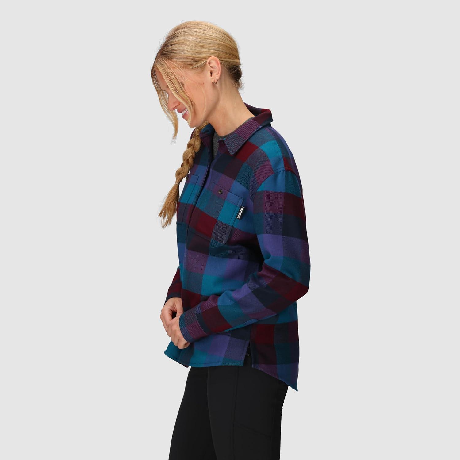 imageOutdoor Research Womens Feedback Flannel Twill ShirtWinterberry Plaid