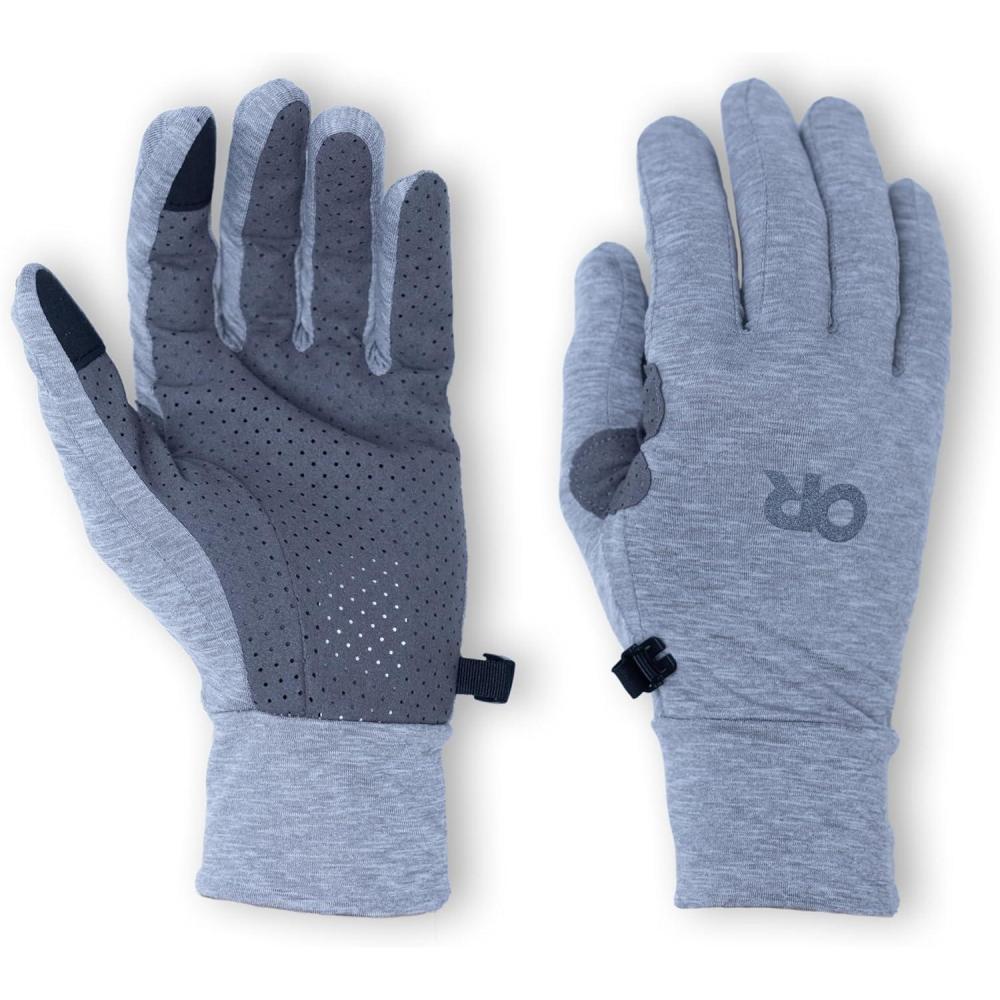 imageOutdoor Research Unisex Activelce Chroma Full Sun Gloves  Lightweight amp Breathable UPF 50 Sun Protection GloveGrey Heather