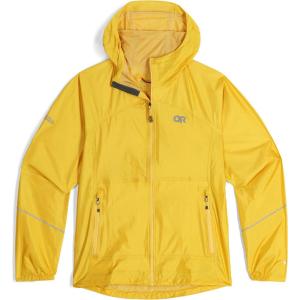 Outdoor Research Women’s Helium Rain Jacket, Saffron, M